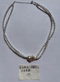 Blush Heart Baroque Pearl Double-Strand Necklace