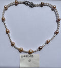 Blush Pearl Station Necklace
