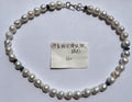 Blue Azurite Baroque Pearl Statement Necklace
