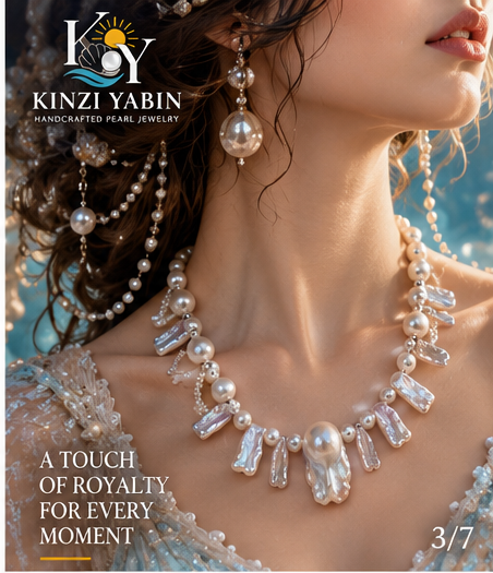 Baroque Pearl Fringe Statement Necklace – Artisan Freshwater Pearl Choker