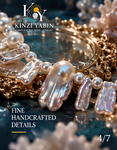 Baroque Pearl Fringe Statement Necklace – Artisan Freshwater Pearl Choker