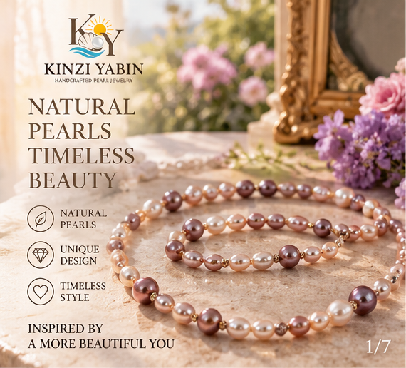 Blush Lavender Freshwater Pearl Long Necklace