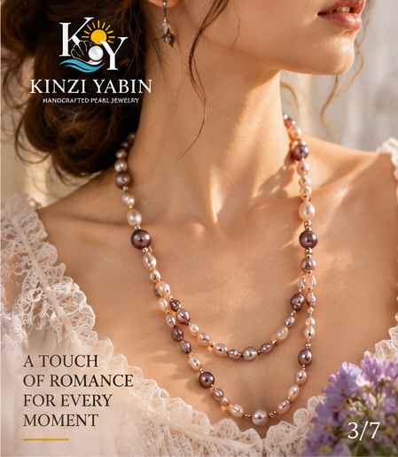 Blush Lavender Freshwater Pearl Long Necklace