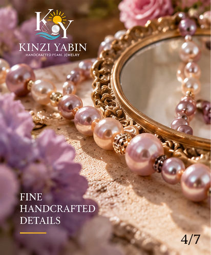 Blush Lavender Freshwater Pearl Long Necklace